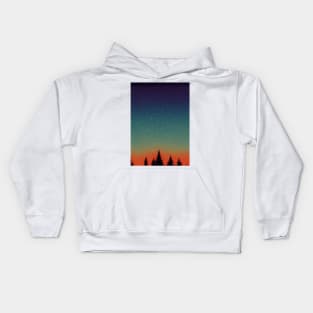 Magical sunset pattern Kids Hoodie